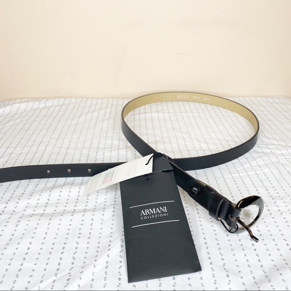 {Armani Collezioni} leather belt
